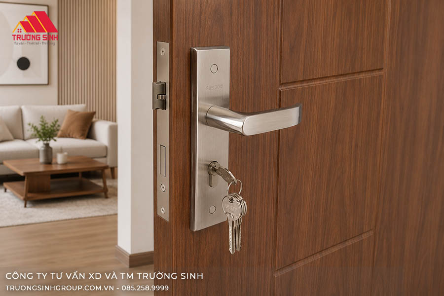 Khóa cửa nhựa Composite thép